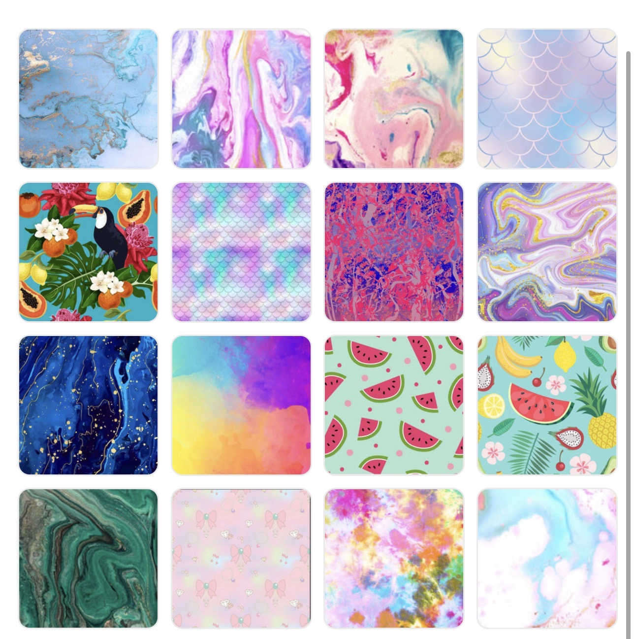 4 Random Infused Ink Sheets