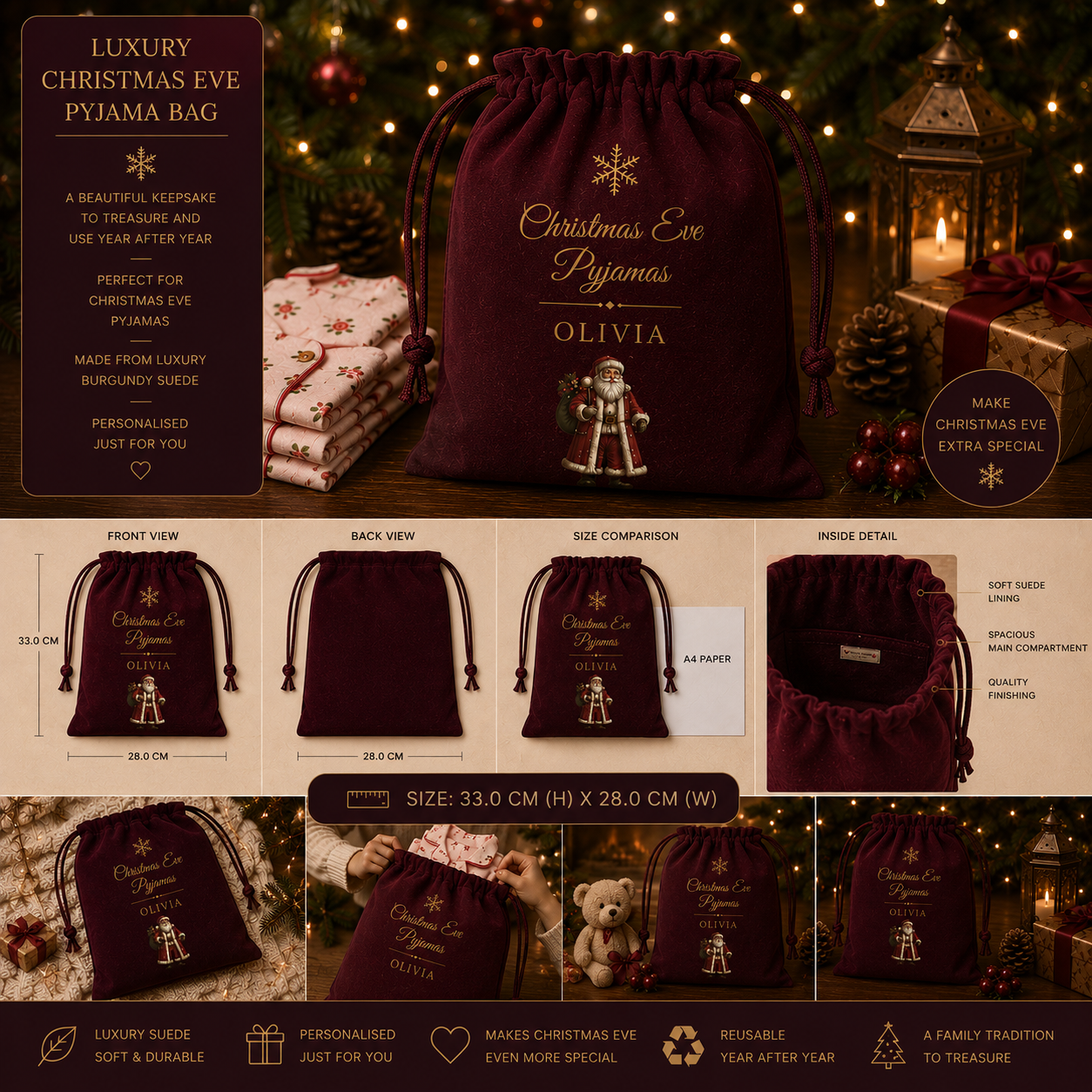 Pyjama Bag (Multiple Colour Options)  PRE-ORDER due start August