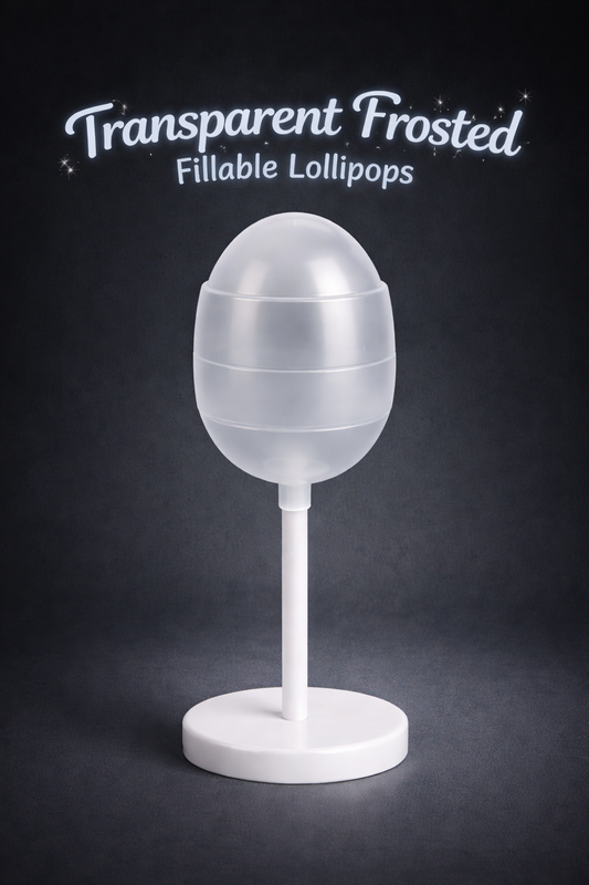 PRE-ORDER Transparent Frosted Fillable Lollipops DUE AROUND MID JULY