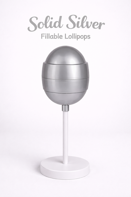 PRE-ORDER Solid Silver Fillable Lollipops DUE AROUND MID JULY