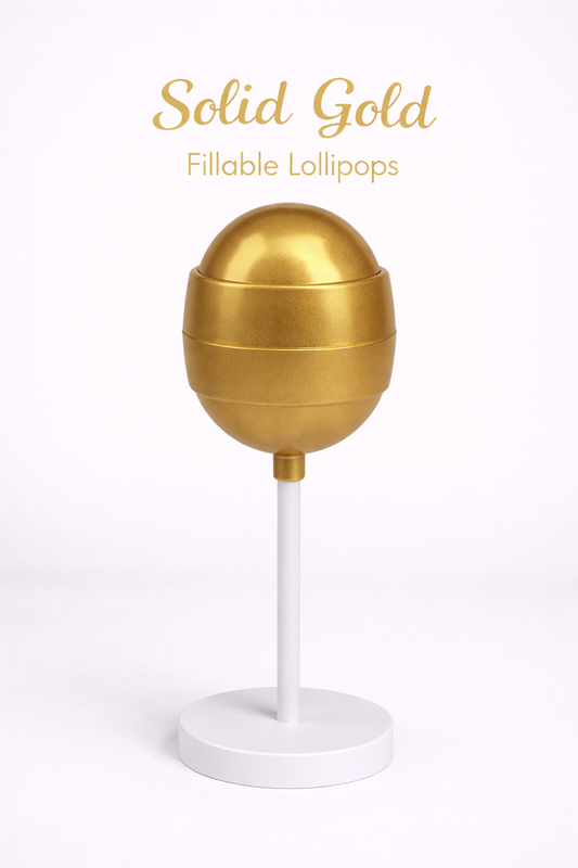 PRE-ORDER Solid Gold Fillable Lollipops DUE AROUND MID JULY