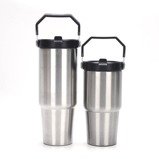 Silver Stainless Steel Dupe Bottle in 20oz & 30oz GET