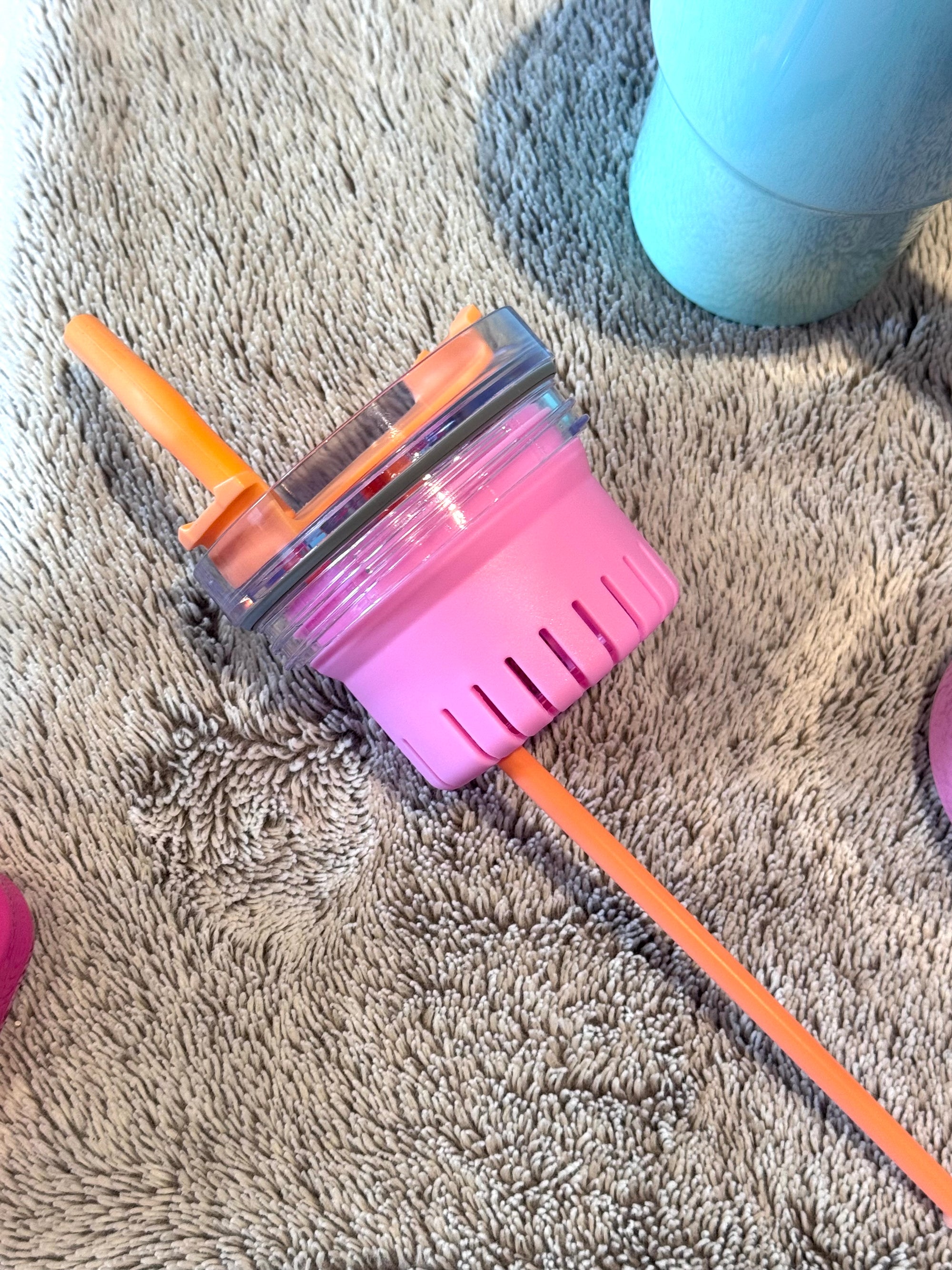Solid Colour Cup With Mix Match Straw 1200ml