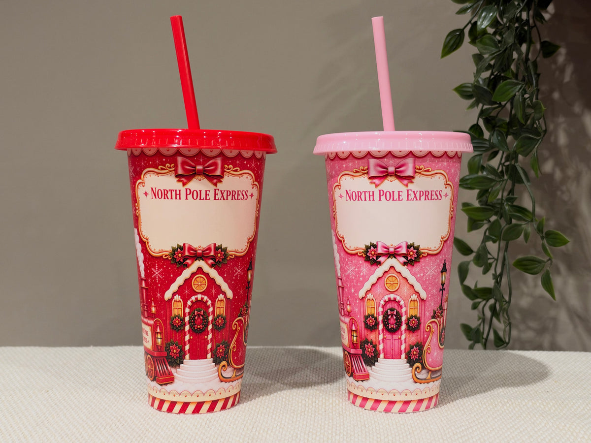 North Pole Red 24oz Cup - In Stock
