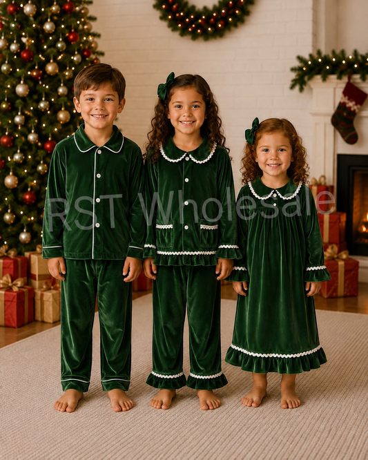 Green Velvet Nightwear Pre-Order due September/October