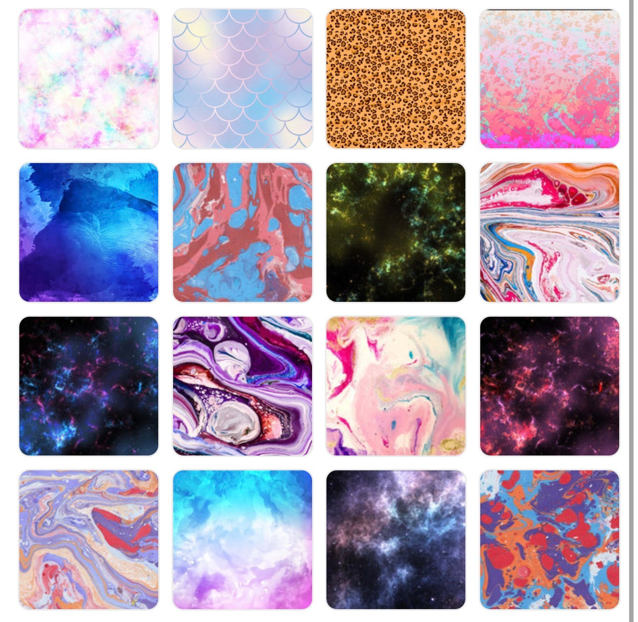 4 Random Infused Ink Sheets