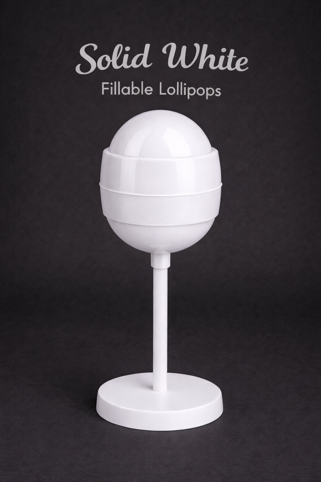PRE - PRDER Solid White Fillable Lollipops DUE AROUND end JULY