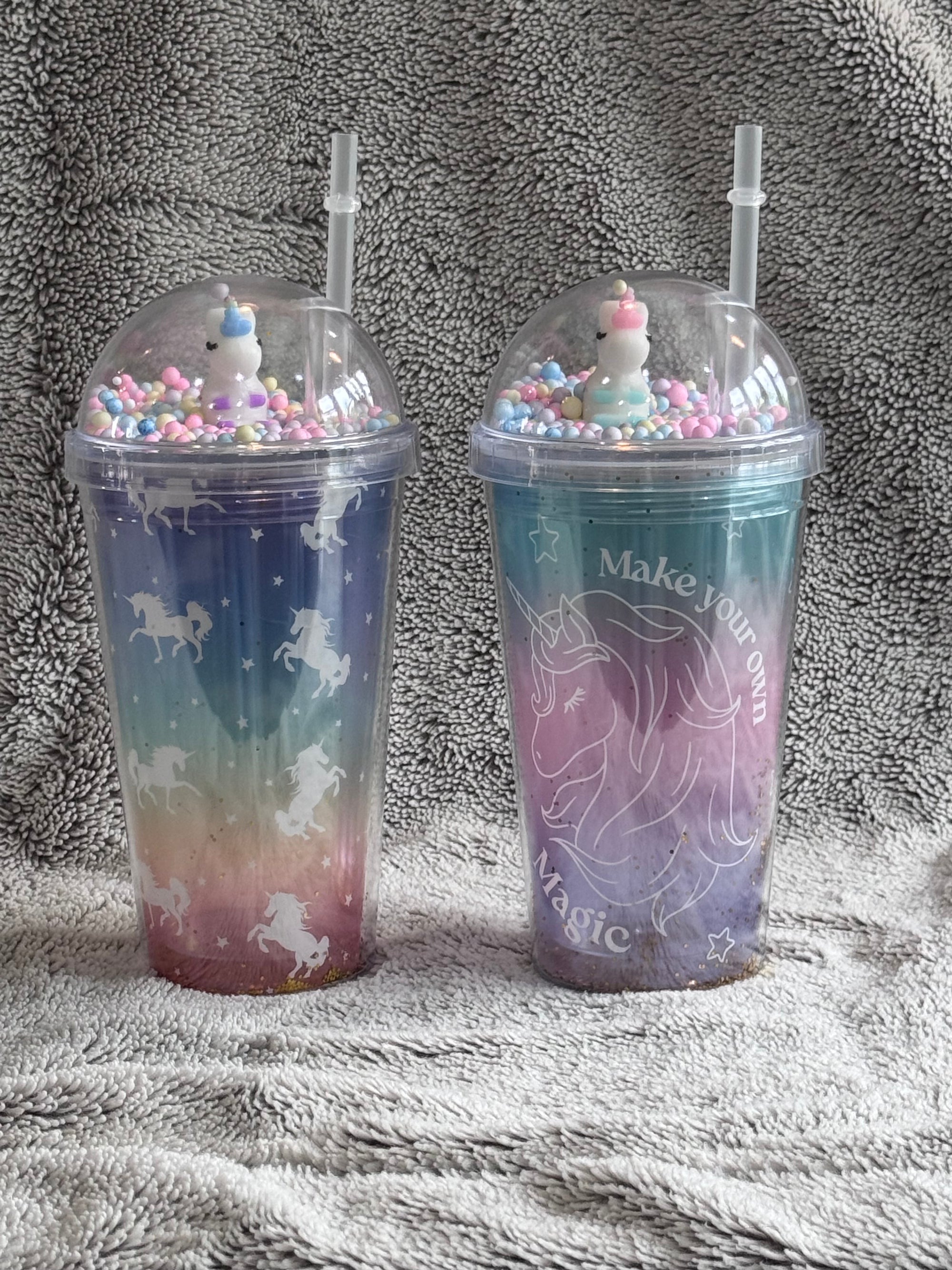 Unicorn Cup With Straw 450ml