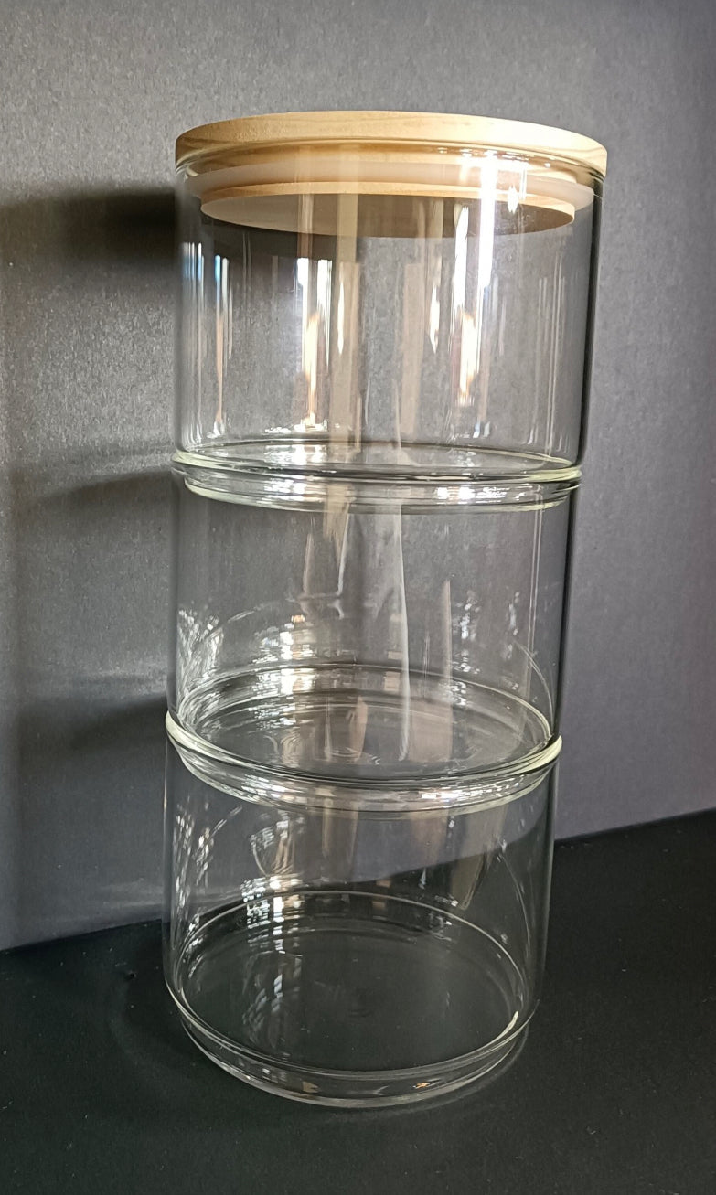 Sample Jars Stackable Three Tier Stacking Jar Set (with UV DTF option) – RST Wholesale Ltd