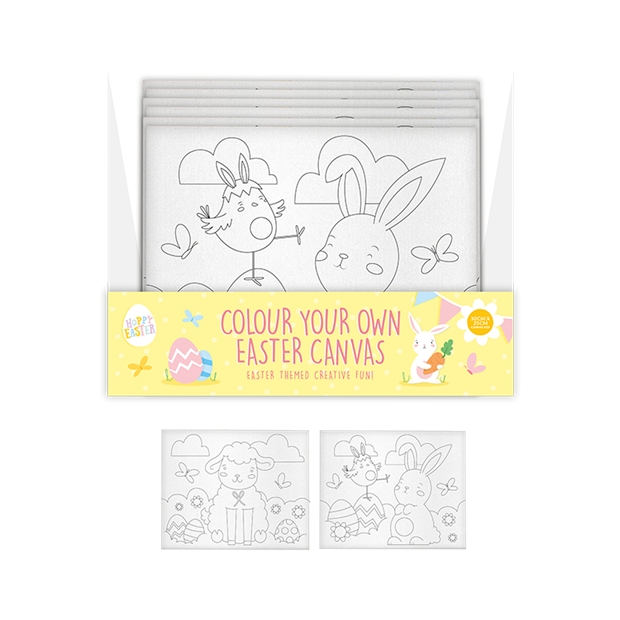 Easter Colour Your Own Canvas
