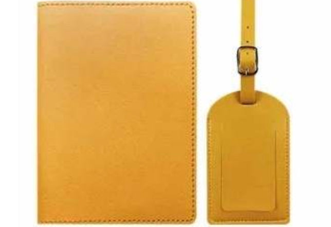 Passport Cover and Suitcase Tag Set