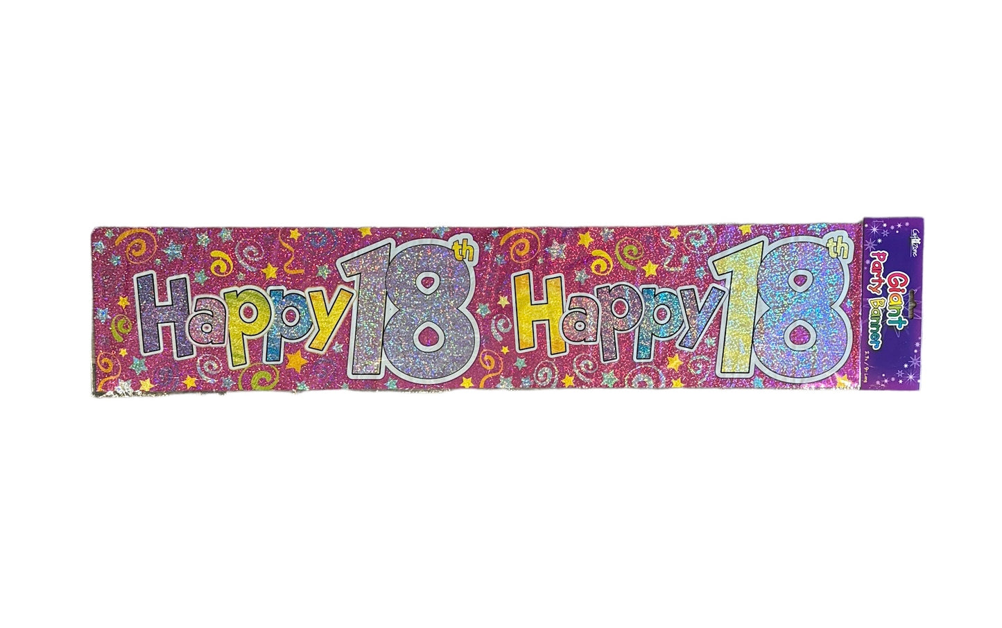 Happy 18th Birthday (Pink) Banner