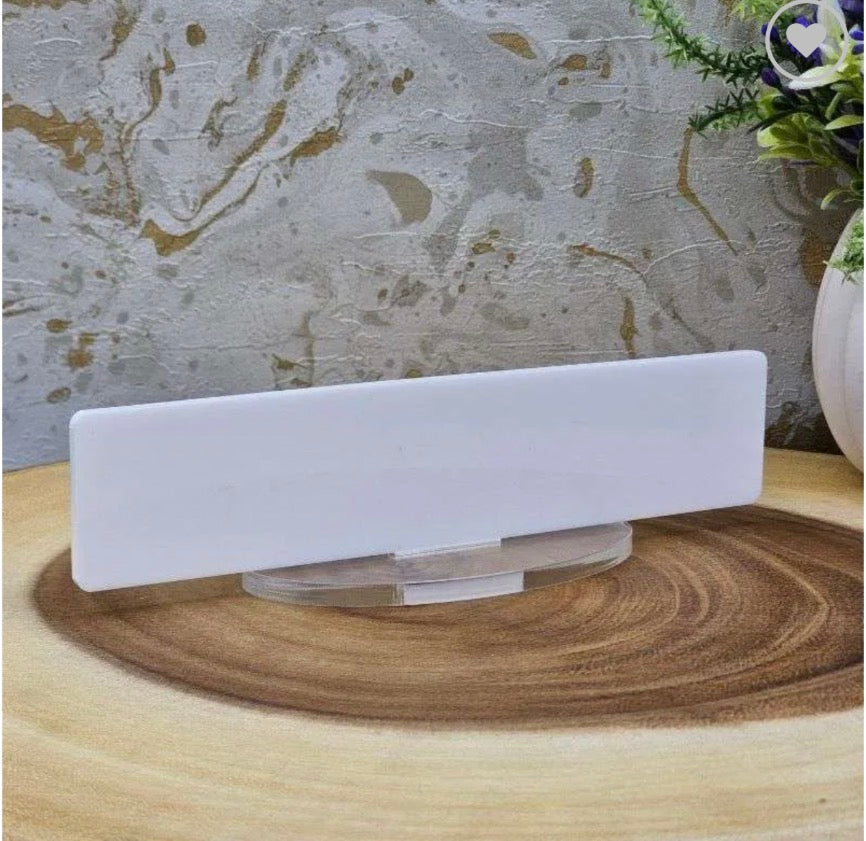 Acrylic Number Plate with a stand (Can be sublimated on)