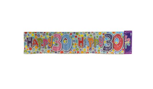 30th Birthday Banner