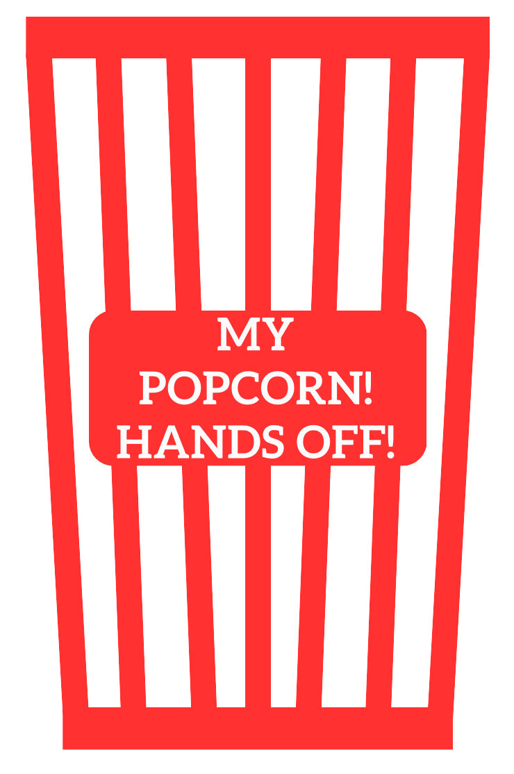 Popcorn Tub and UV DTF Popcorn Combo (Custom Option)