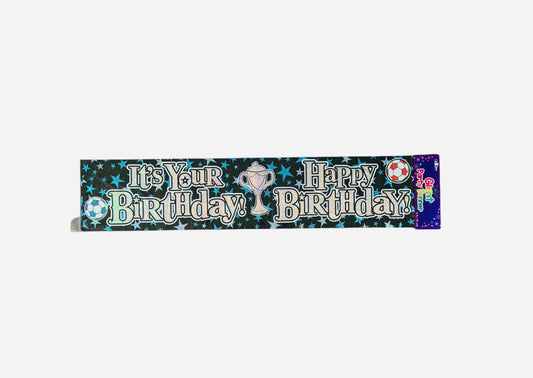 It’s Your Birthday Banner (Black/Blue)