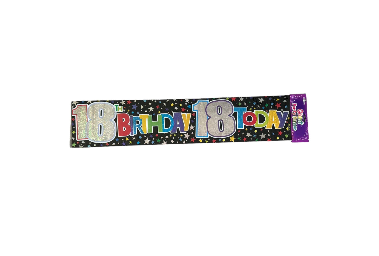 18th Birthday Banner (Black background)