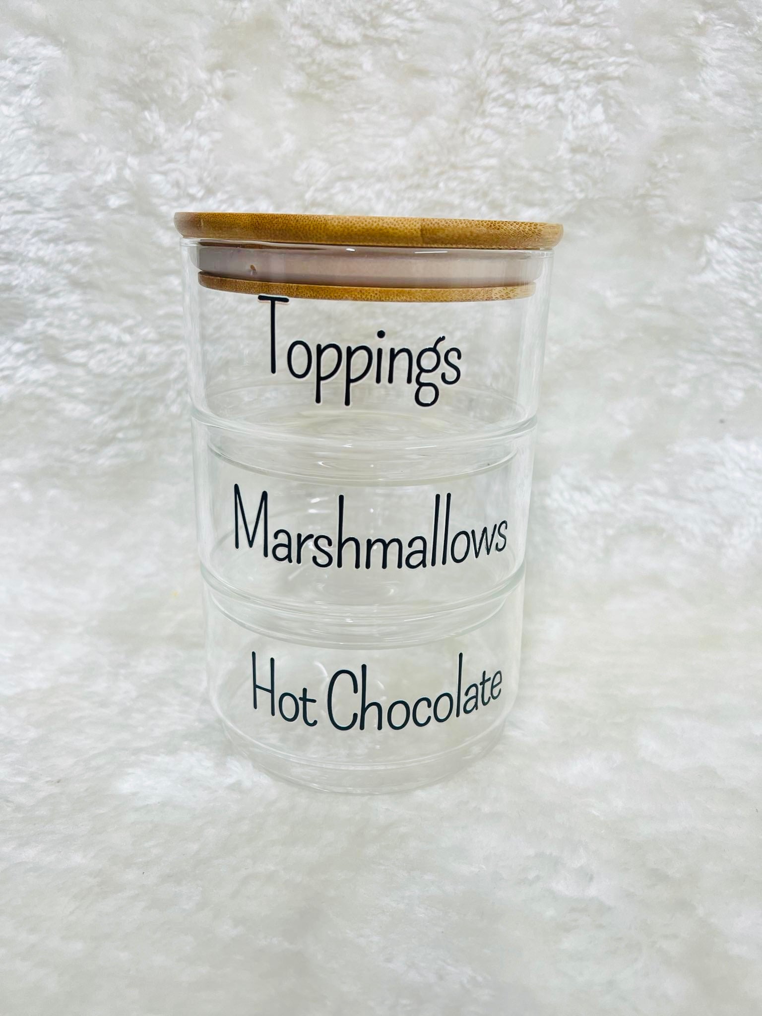 Three Tier Stacking Jar Set (with UV DTF option)