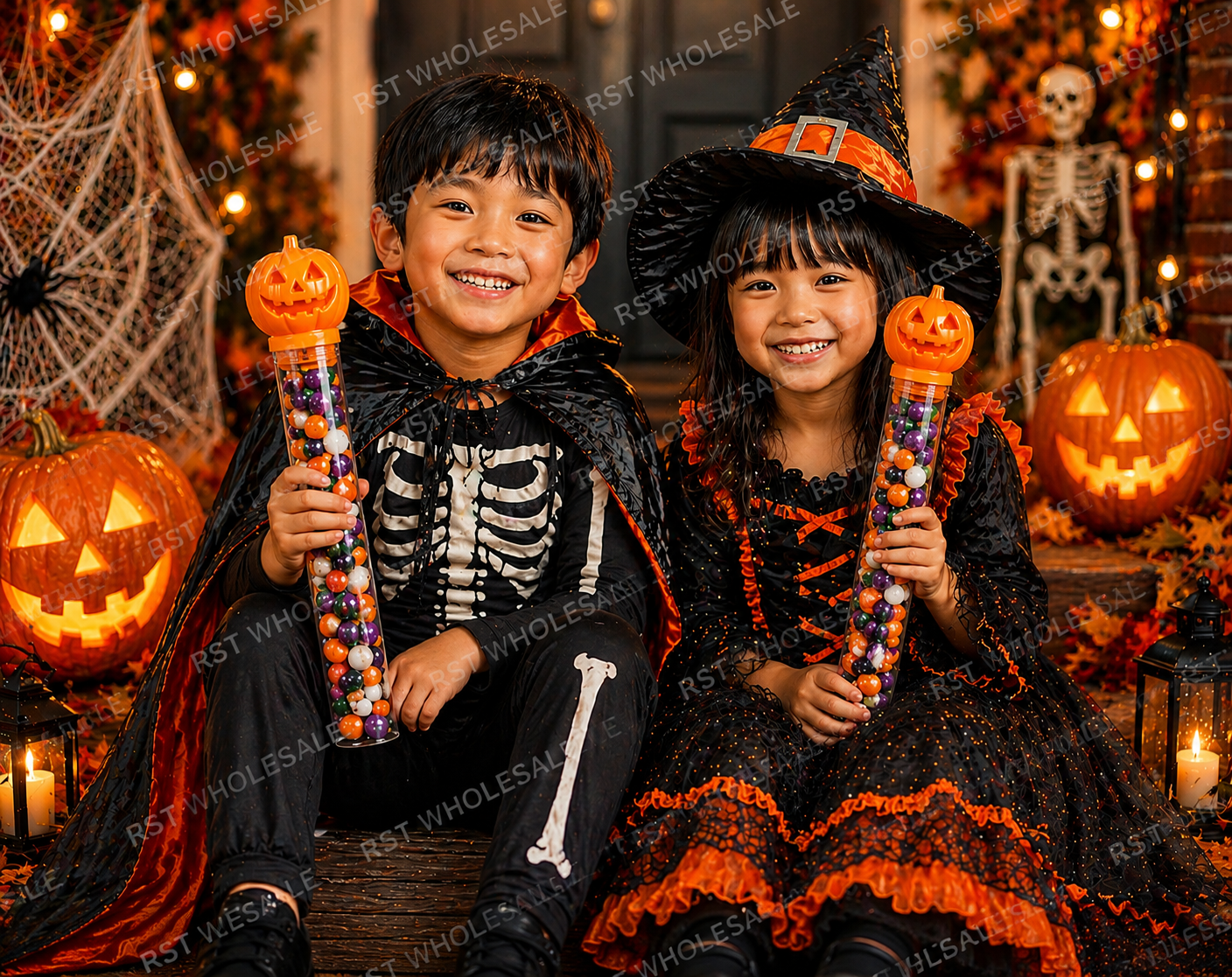 PRE-ORDER Halloween Pumkin Candy Tubes DUE end September