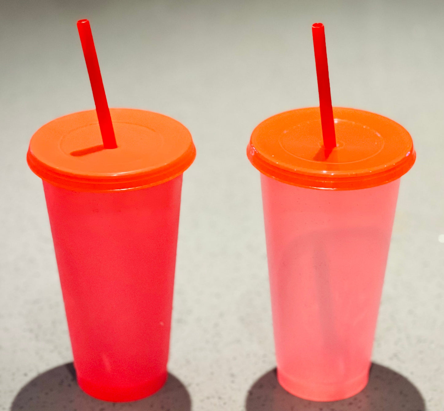 Pk10 24oz Glitter Red/Pink Cups