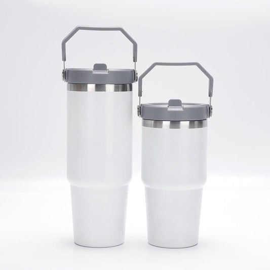 White Stainless Steel Dupe Bottle in 20oz & 30oz