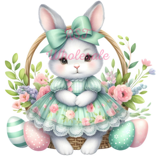 DTF 7 (Fabrics) Girl Bunny (RST Design)