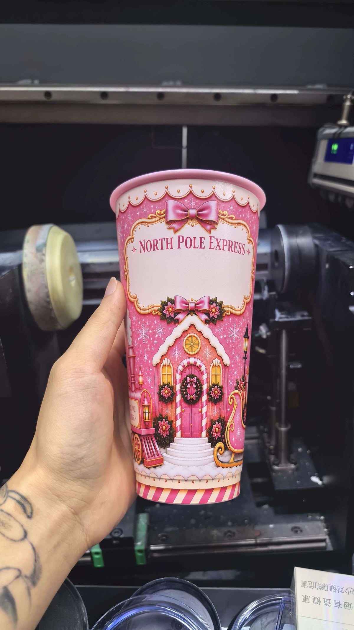 North Pole Pink 24oz Cup - In Stock