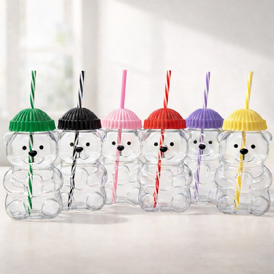 PLASTIC Bear Tumblers In Stock