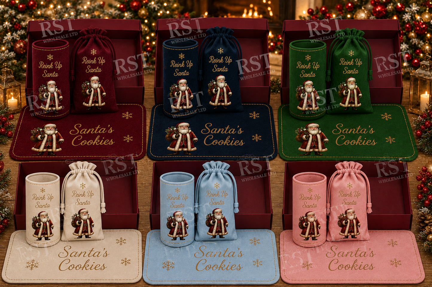 Santa’s Cookie and Milk sets  (Multiple Colour Options)  PRE-ORDER due start August