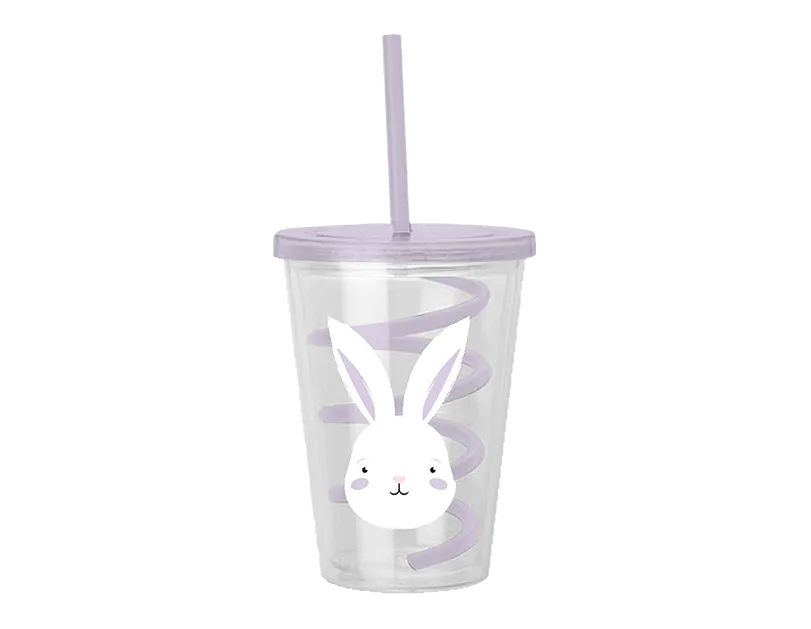 Easter Cup With Spiral Straw