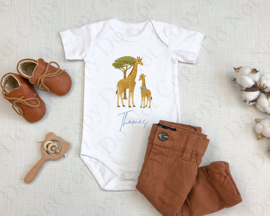 Giraffe Set with Blue Bow Tie Digital Download
