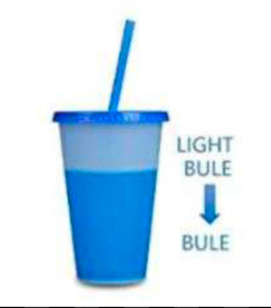 Pk10 24oz Blue Colour Changing Cups