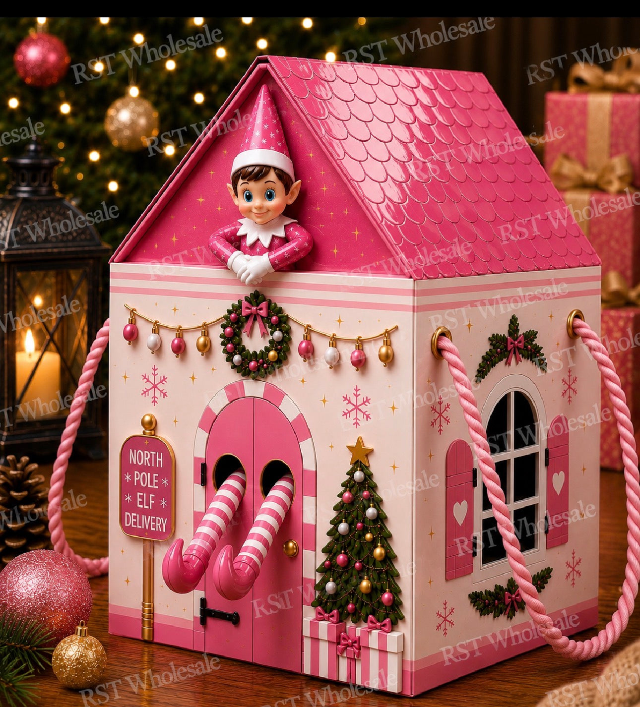 Pink Elf Return Box and 18inch Balloons PRE-Order due September