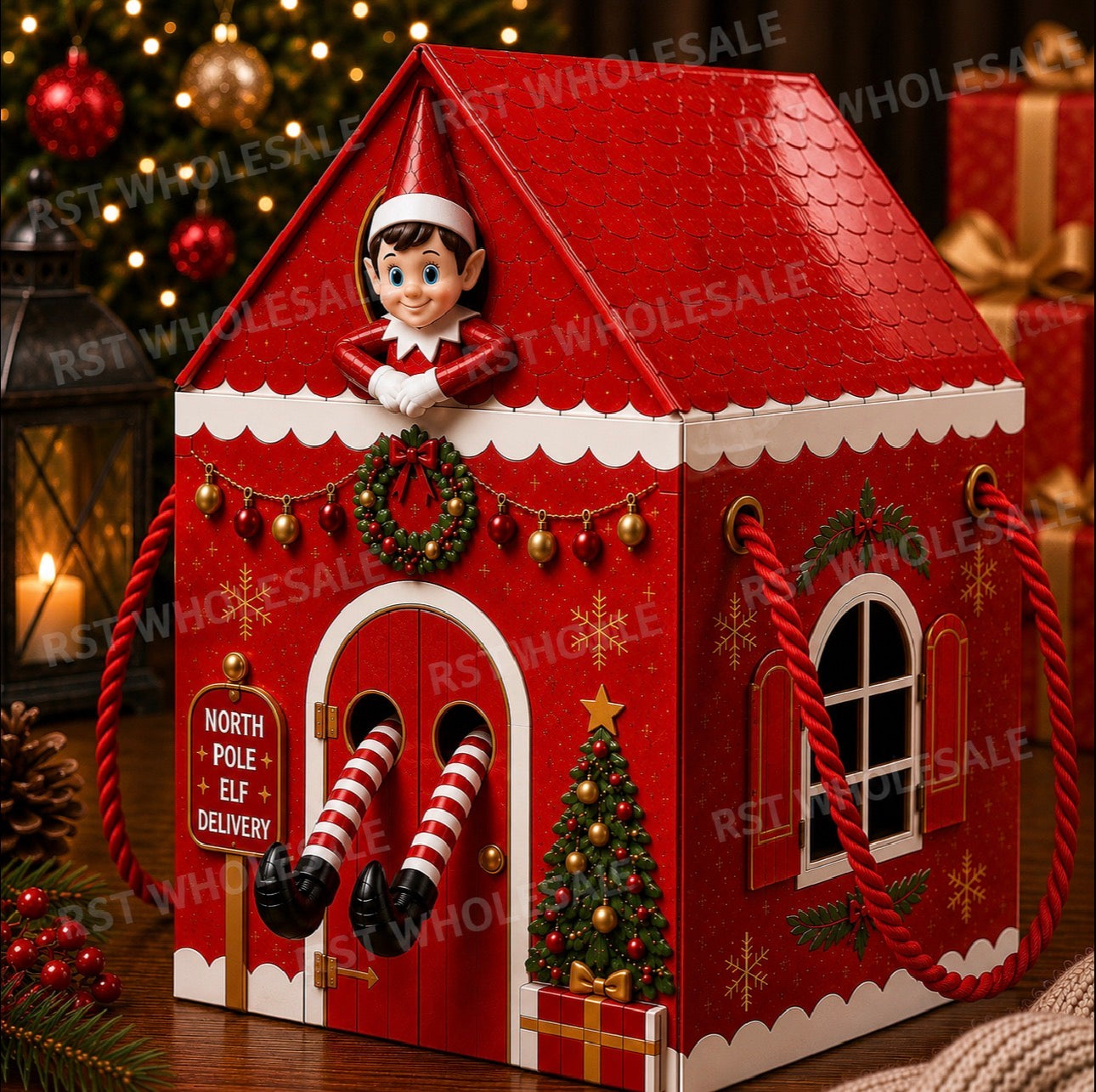 Red Elf Return Box and 18inch Balloons PRE-Order due September