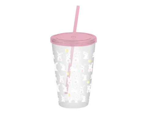 Easter Printed Tumbler with Straw