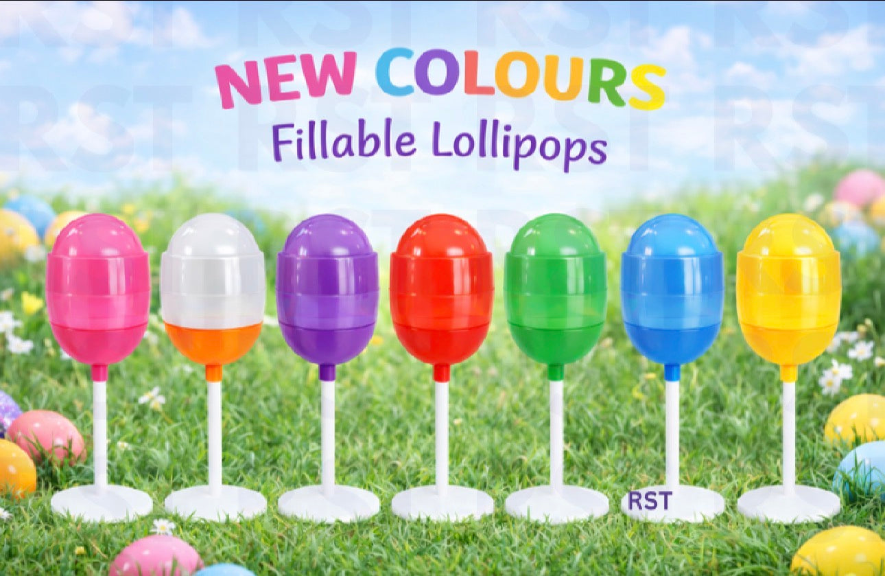 PRE-ORDER Transparent Pink Fillable Lollipops DUE AROUND MID JULY