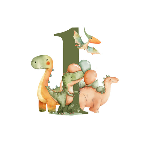 Dinosaur Number 1-12  Digital Download (purchase separately)