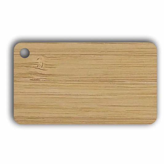 Rectangle Keyring - Bamboo