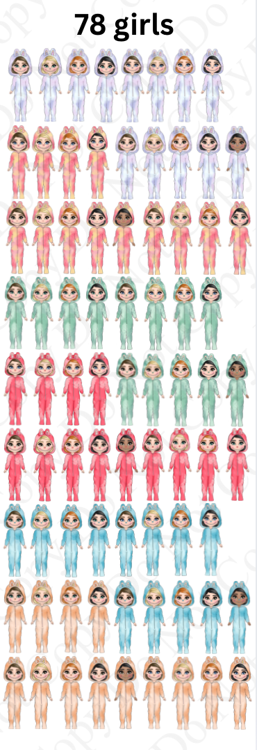 UV Girl Monster Dolly Mega Sheet (78 Dollys)