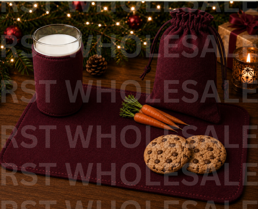 Santa’s Cookie and Milk sets  (Multiple Colour Options)  PRE-Order due September