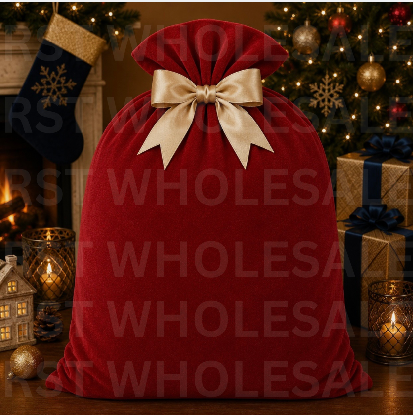 Mix pack of 20 Large Santa Sacks (Multiple Colour Options) PRE-Order due September