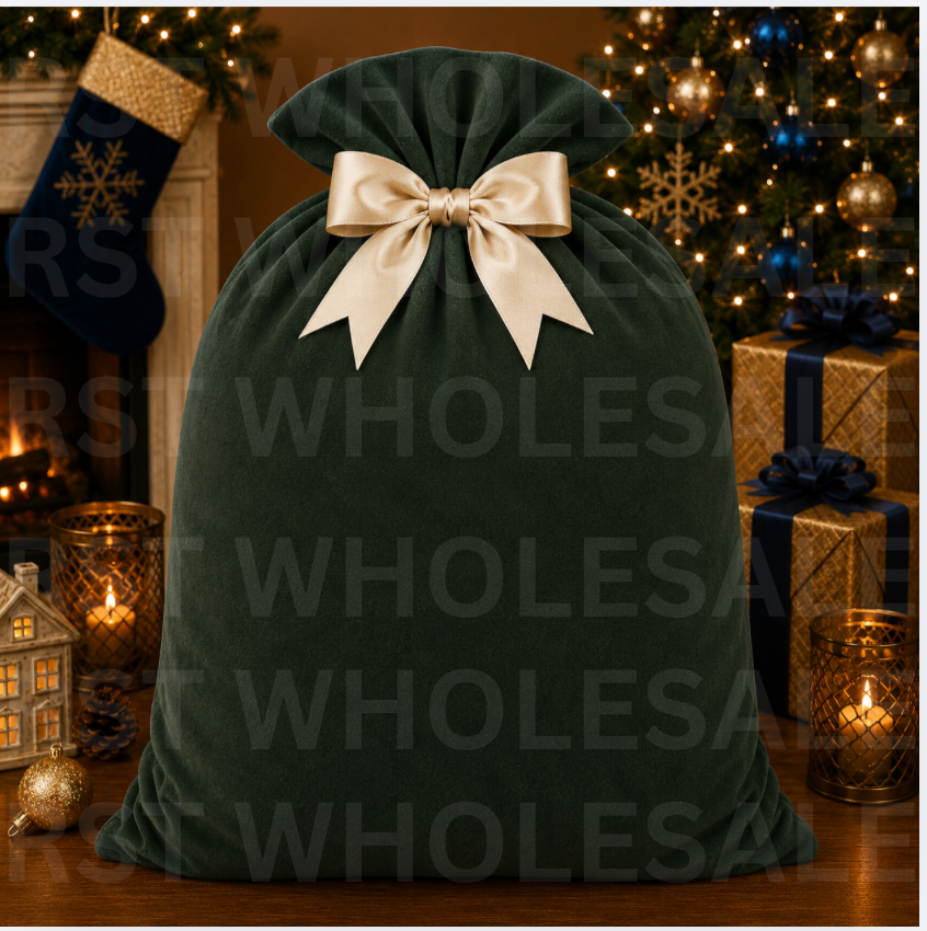 Mix pack of 20 Large Santa Sacks (Multiple Colour Options) PRE-Order due September