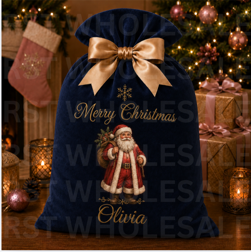 Mix pack of 20 Large Santa Sacks (Multiple Colour Options) PRE-Order due September