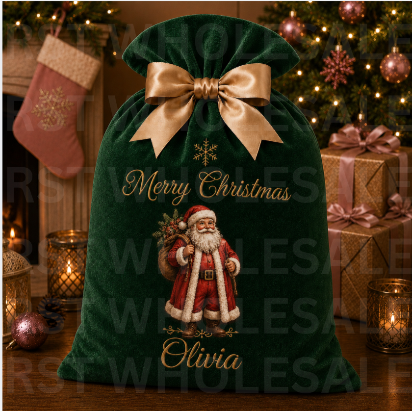 Mix pack of 20 Large Santa Sacks (Multiple Colour Options) PRE-Order due September
