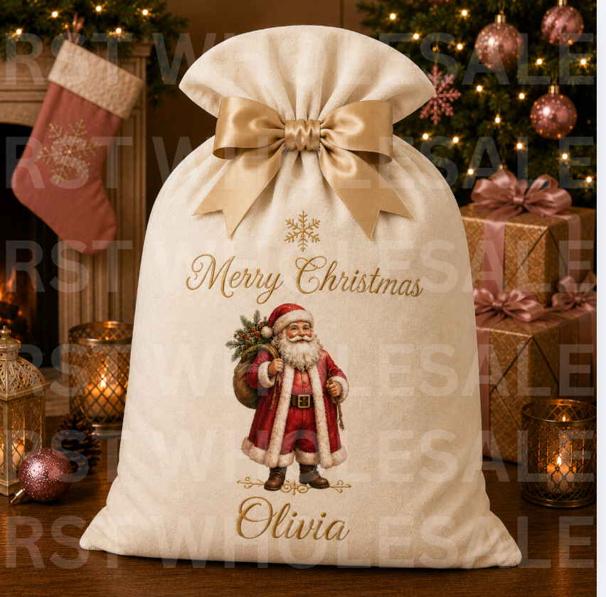 Mix pack of 20 Large Santa Sacks (Multiple Colour Options) PRE-Order due September