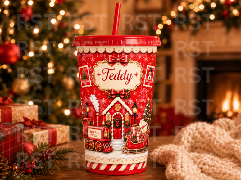 North Pole Red 24oz Cup - PRE-ORDER (due around November)
