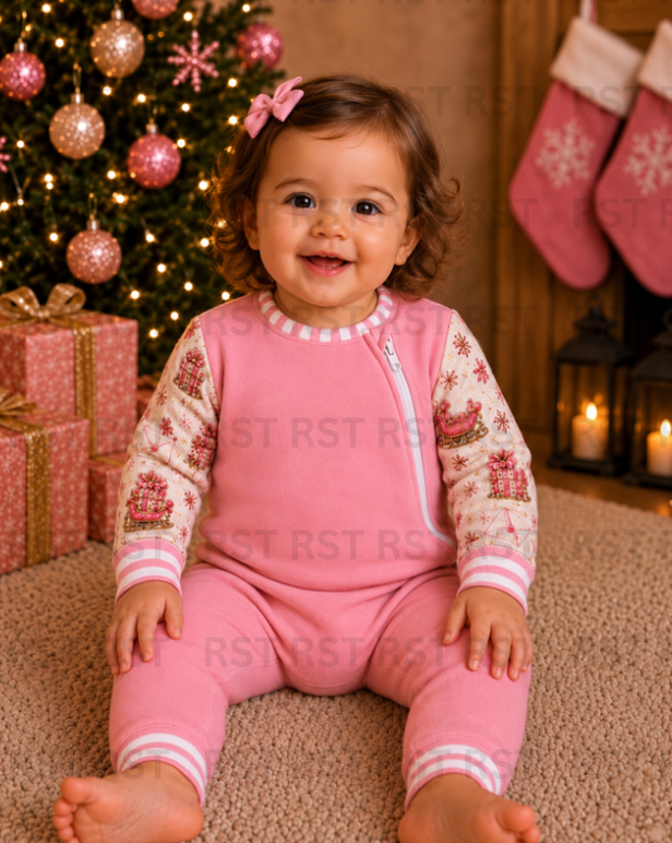 North Pole Pyjamas Blank Chest (Family Sizes) - PRE-ORDER (due around October)
