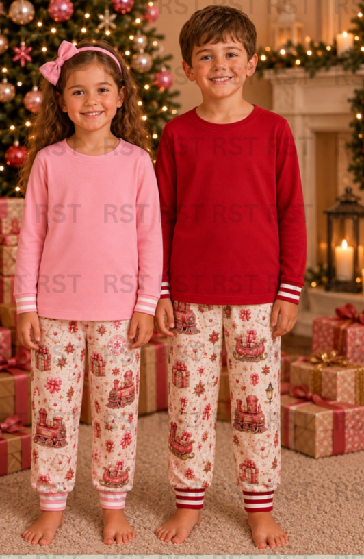 North Pole Pyjamas Blank Chest (Family Sizes) - PRE-ORDER (due around October)