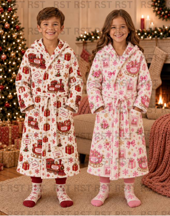 North Pole Dressing Gown (Family Sizes) - PRE-ORDER (due around October)