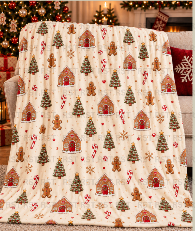 Gingerbread Blanket - PRE-ORDER (due around October)